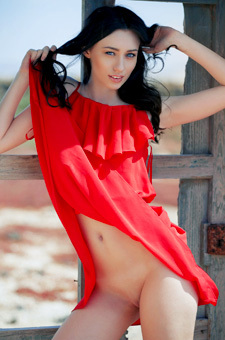 Zsanett Tormay Hot Red Dress