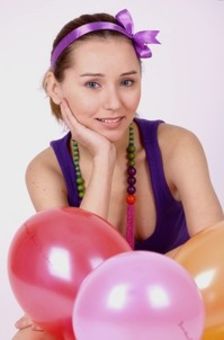 Russian Teenie With Balloons