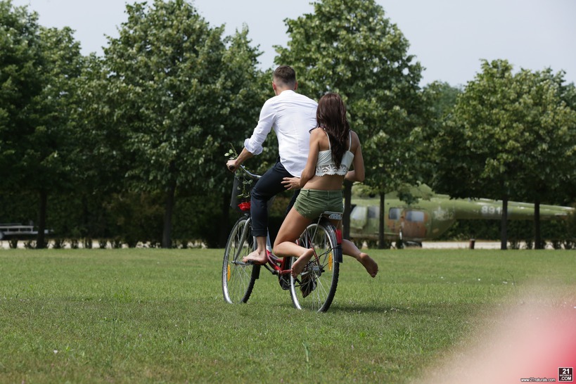 Katy On A Bicycle 01