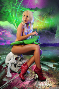 Denise With A Skull