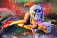 Denise With A Skull