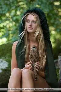 Carisha in the woods