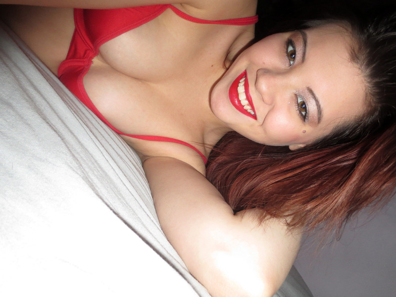 Sydney Mai Red Lingerie 09