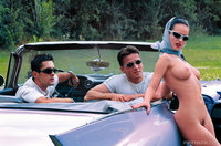 Michelle Wild Outdoor Threesome