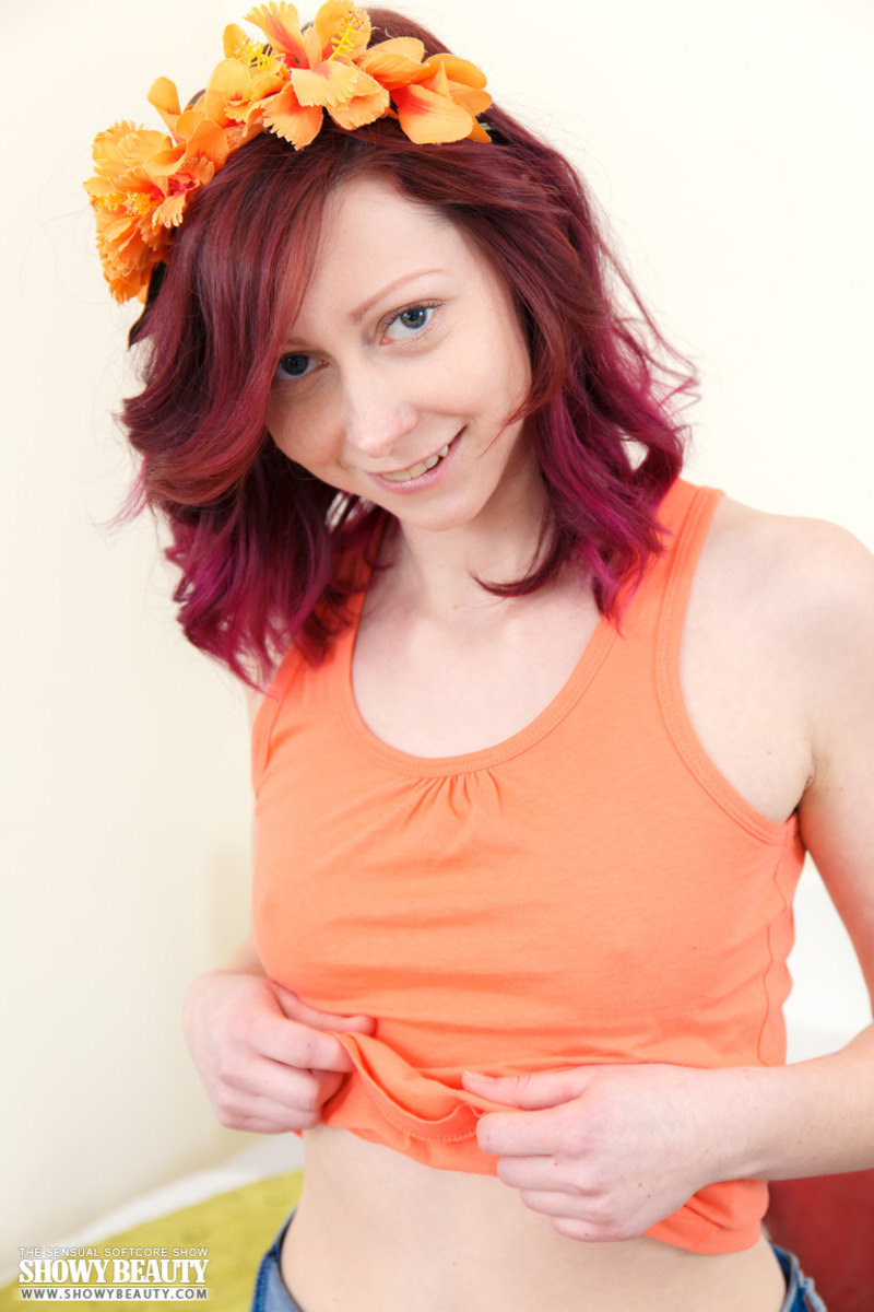 Cute girl with flowers 01