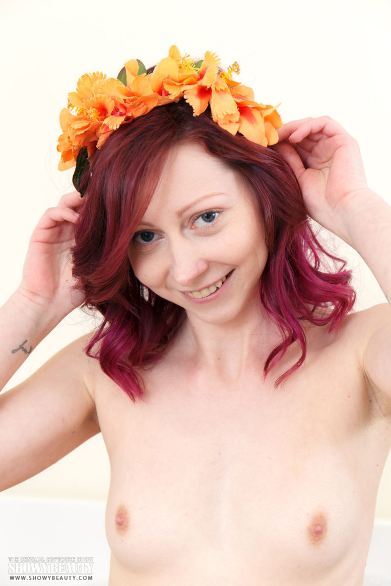 Cute girl with flowers 09