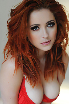 Lucy In Red Lingerie
