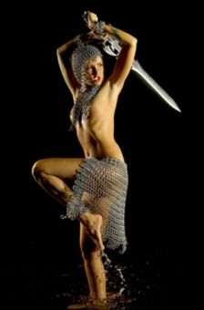 Melodie Gore With Sword